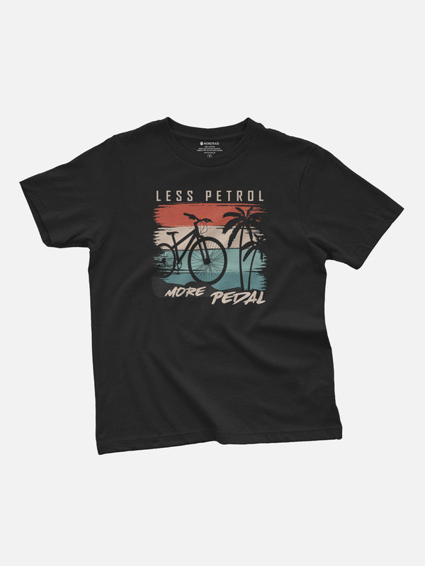 Less Petrol More Pedal Kids T-Shirt