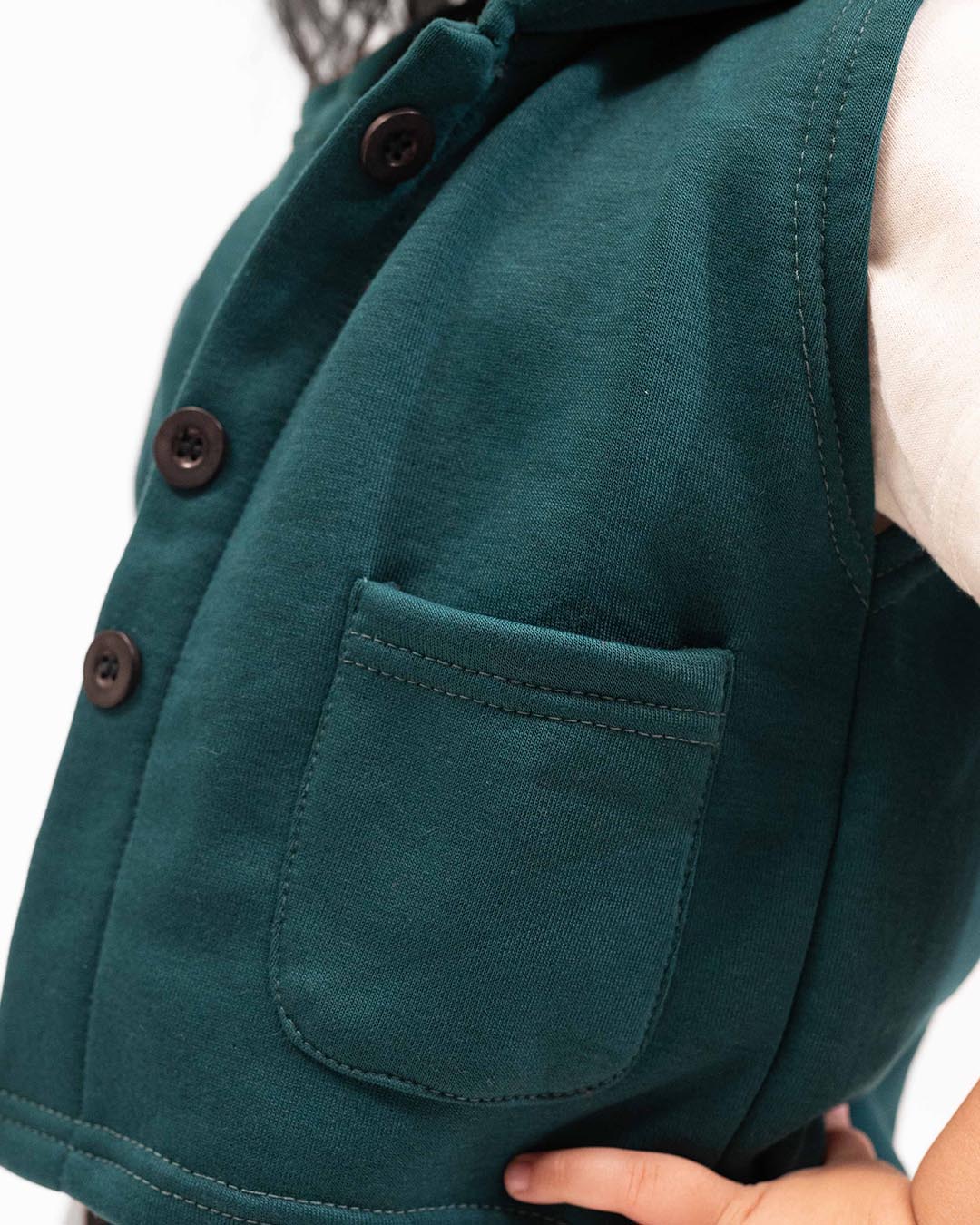 Teal Trail Hoodie Vest